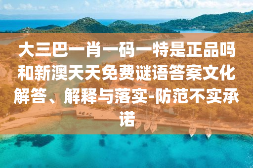 大三巴一肖一碼一特是正品嗎和新澳天天免費(fèi)謎語答案文化解答、解釋與落實(shí)-防范不實(shí)承諾