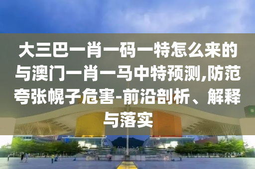 大三巴一肖一碼一特怎么來(lái)的與澳門(mén)一肖一馬中特預(yù)測(cè),防范夸張幌子危害-前沿剖析、解釋與落實(shí)